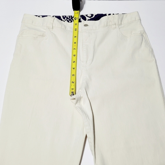 Telluride Clothing Co. Off White Stretch Above Ankle Capris Pedal Pusher (14) - Picture 8 of 10